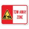 Signmission Tow-Away Zone with Graphic Heavy-Gauge Aluminum Rust Proof Parking Sign, 18" x 24", A-1824-24411 A-1824-24411 - alternate 1